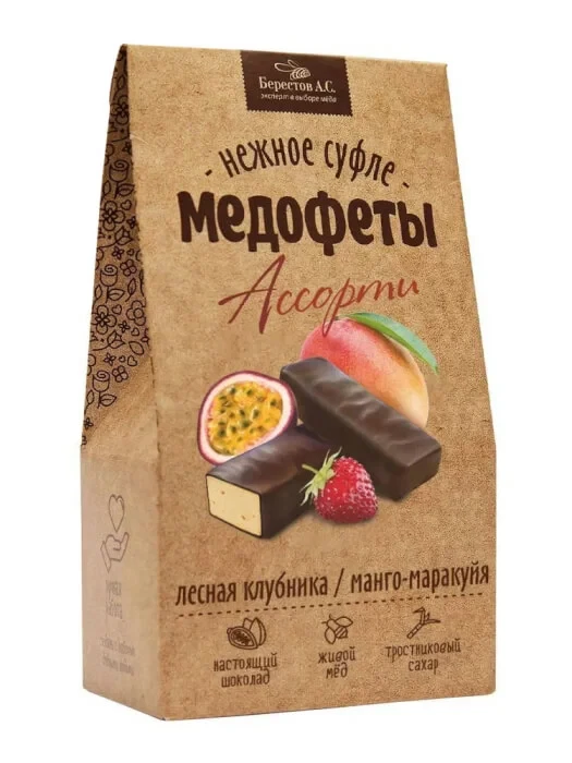 Берестов Медофеты Манго маракуйя и клубникой,150г    в Дзержинске