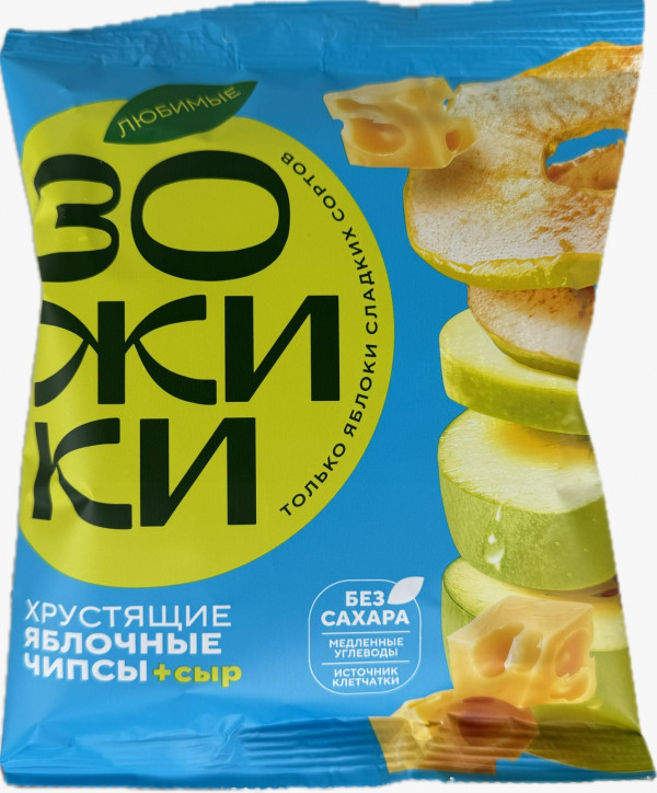 №1 Зожики Яблочные чипсы с сыром, 25г  в Дзержинске