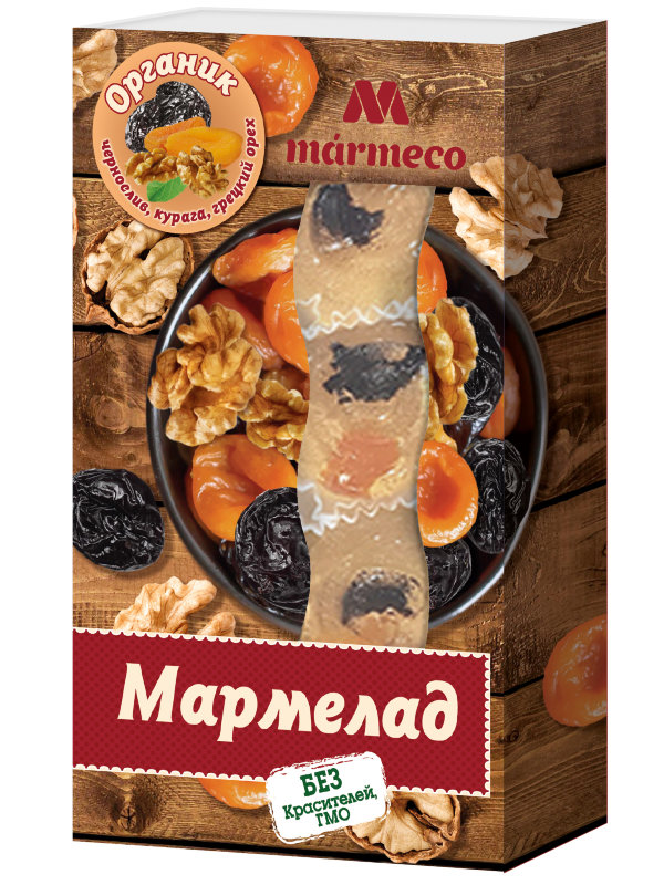 №2 Мармелад "Органик"  Курага, Чернослив, грецкий орех, 180г  в Дзержинске