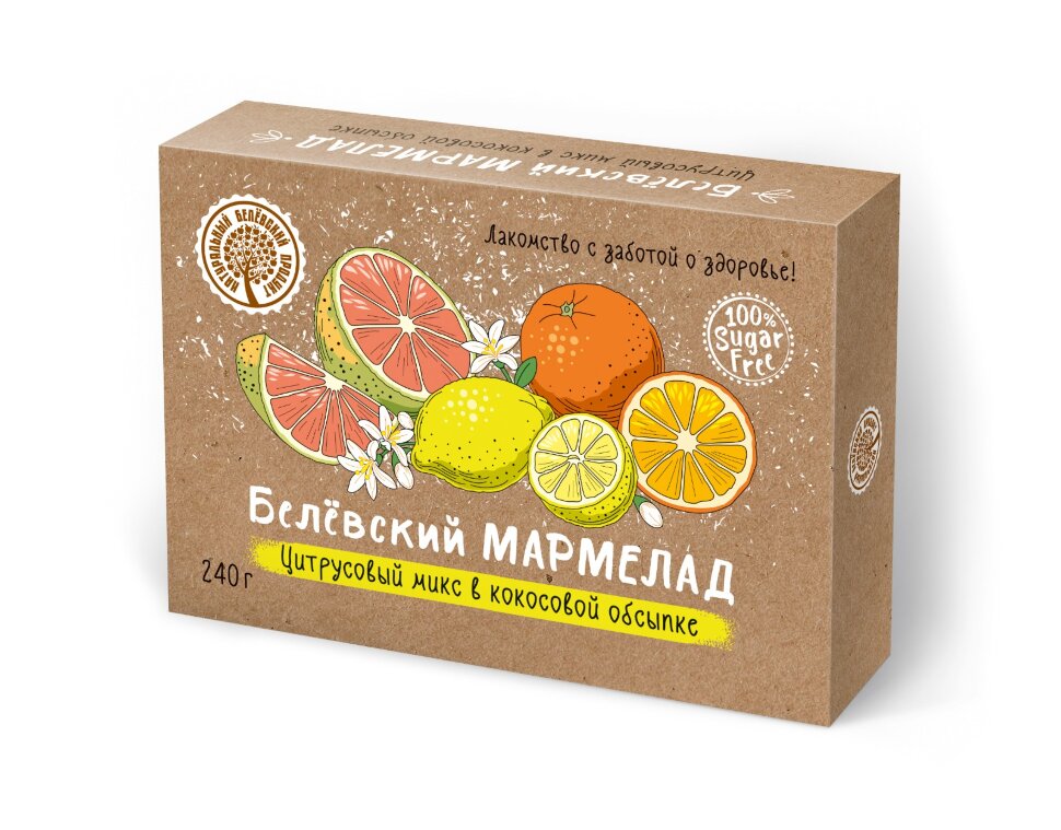  Мармелад белевский на фруктозе 240г "Цитрусовый микс" в Дзержинске