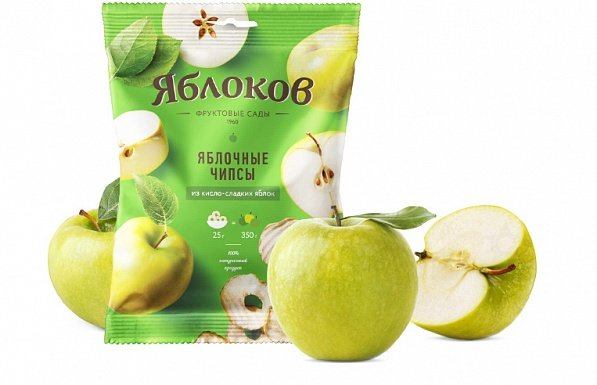 №2 Яблочные чипсы из кисло-сладких яблок 25г в Дзержинске